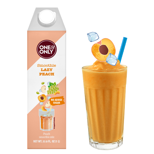 NO-ADDED-SUGAR: One&Only Lazy Peach Smoothie