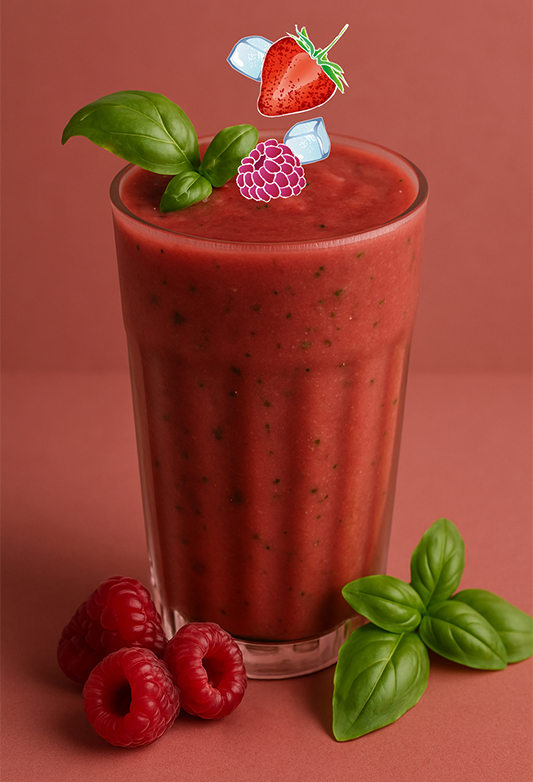 Basil Summer Fruits Smoothie