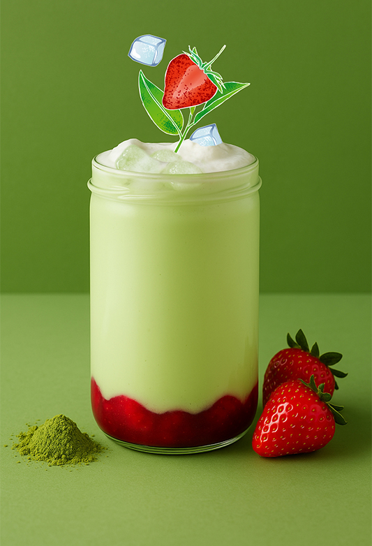 Strawberry Matcha Latte